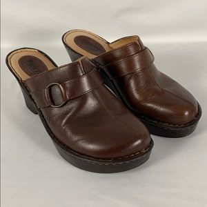 Born Brown Mules 9M USA 40.5 EURO